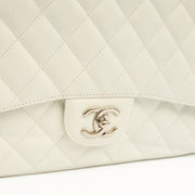 Picture of Chanel Shoulder Bag Classic - Maxi in White, Caviar Leather