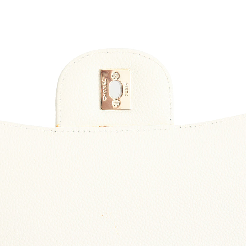 Picture of Chanel Shoulder Bag Classic - Maxi in White, Caviar Leather