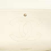 Picture of Chanel Shoulder Bag Classic - Maxi in White, Caviar Leather