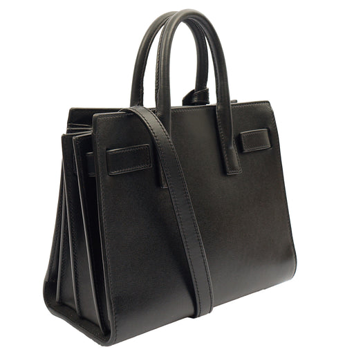 Picture of Saint Laurent Cross Body Sac de Jour Baby in Black, Leather