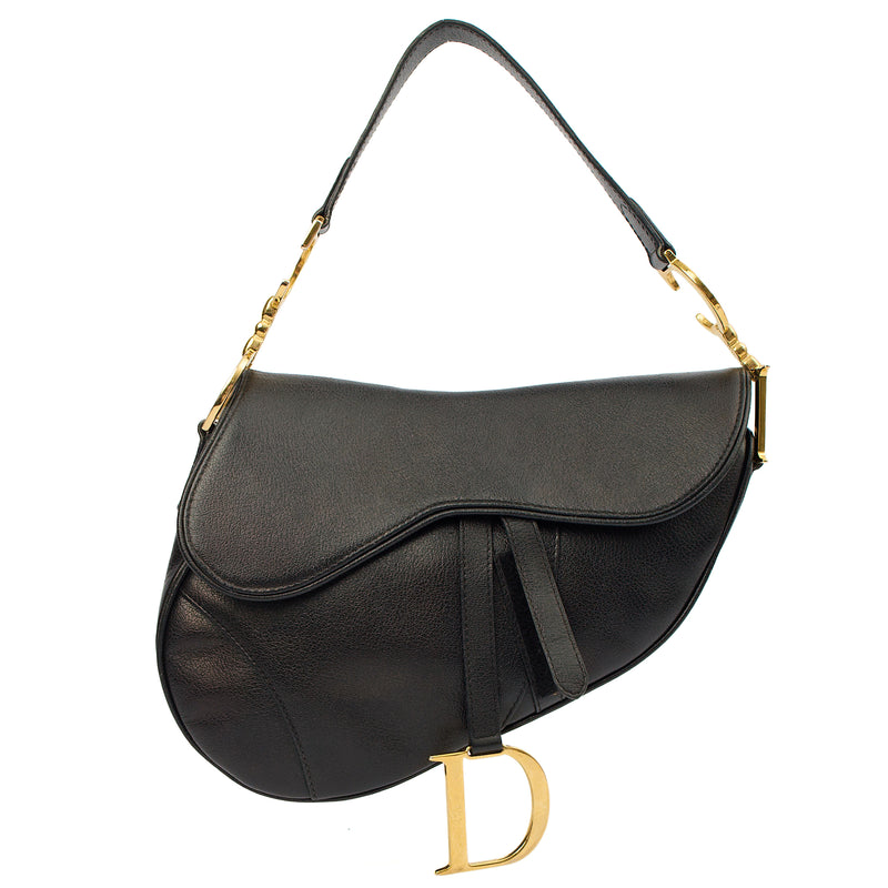 Picture of Christian Dior Shoulder Bag Saddle Bag in Black, Leather
