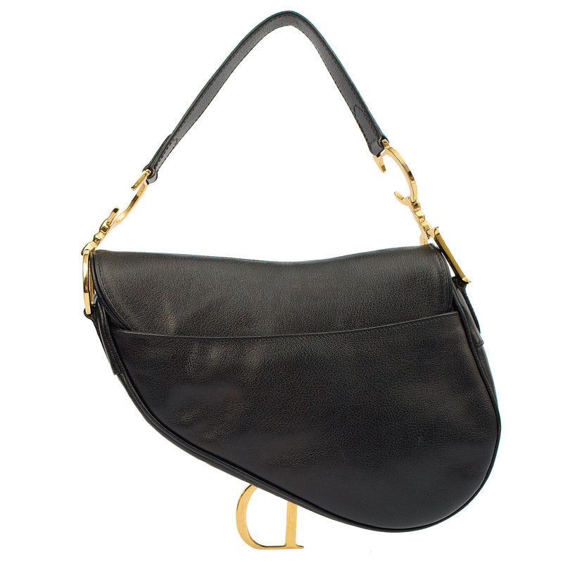 Picture of Christian Dior Shoulder Bag Saddle Bag in Black, Leather