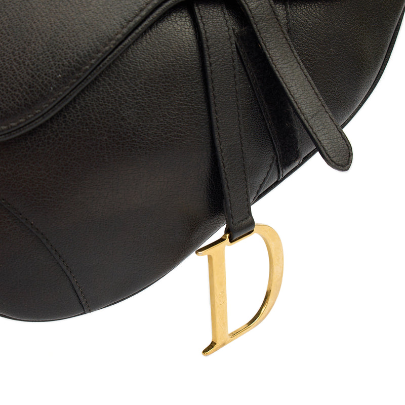 Picture of Christian Dior Shoulder Bag Saddle Bag in Black, Leather