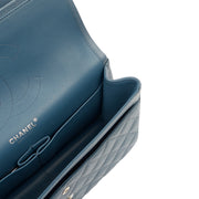 Picture of Chanel Shoulder Bag Classic Double Flap - Large in Blue, Caviar Leather