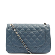 Picture of Chanel Shoulder Bag Classic Double Flap - Large in Blue, Caviar Leather