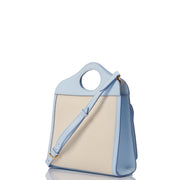 Picture of Burberry Top Handle Two-Tone Pocket Bag - Medium in Blue, Leather