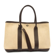 Picture of Hermes Tote Garden Tote 30 in Brown, Canvas
