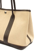 Picture of Hermes Tote Garden Tote 30 in Brown, Canvas