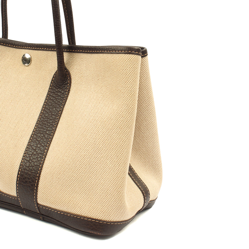 Picture of Hermes Tote Garden Tote 30 in Brown, Canvas