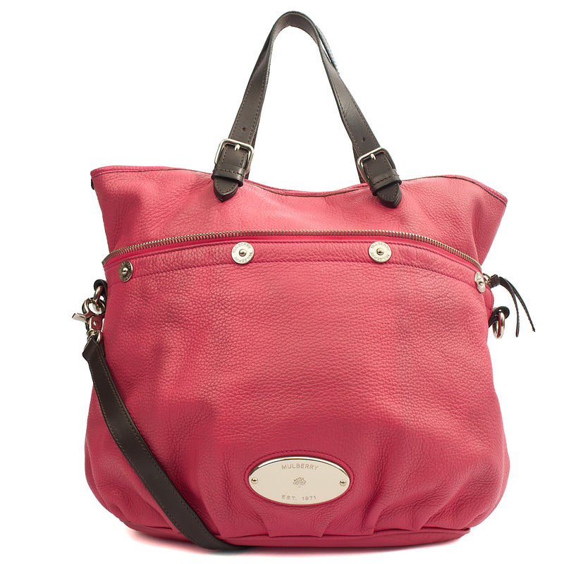 Picture of Mulberry Cross Body Mitzy Hobo in Pink, Calfskin Leather