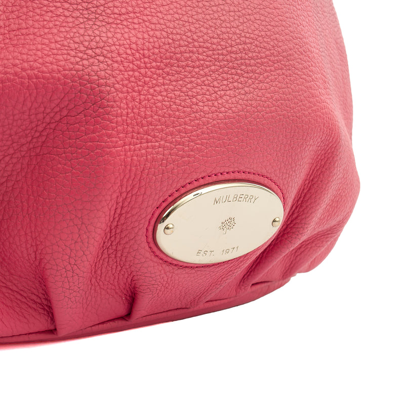 Picture of Mulberry Cross Body Mitzy Hobo in Pink, Calfskin Leather