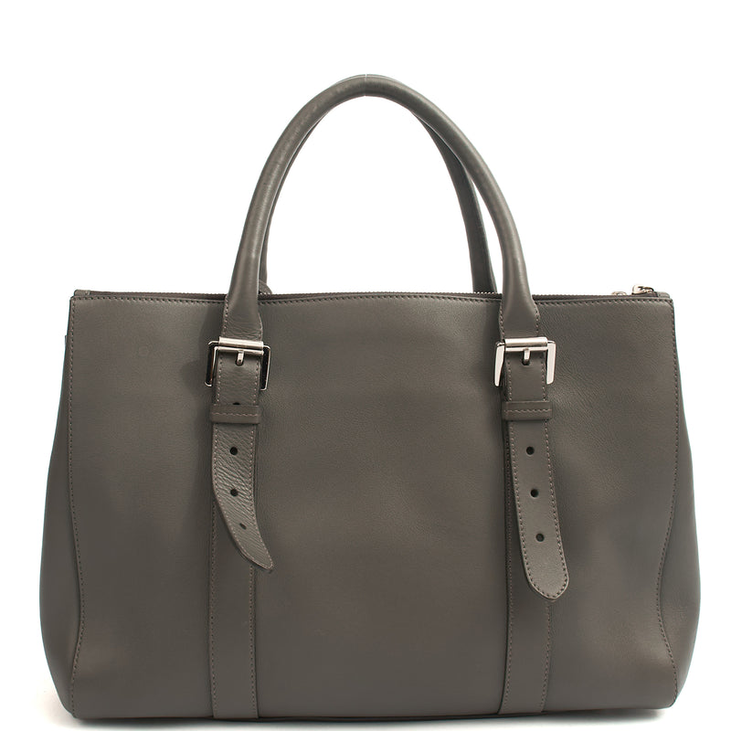 Picture of Mulberry Tote Bayswater Double Zip Tote in Pavement Grey, Leather