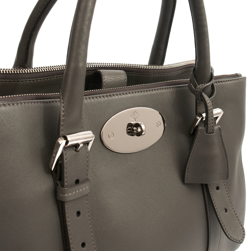 Picture of Mulberry Tote Bayswater Double Zip Tote in Pavement Grey, Leather