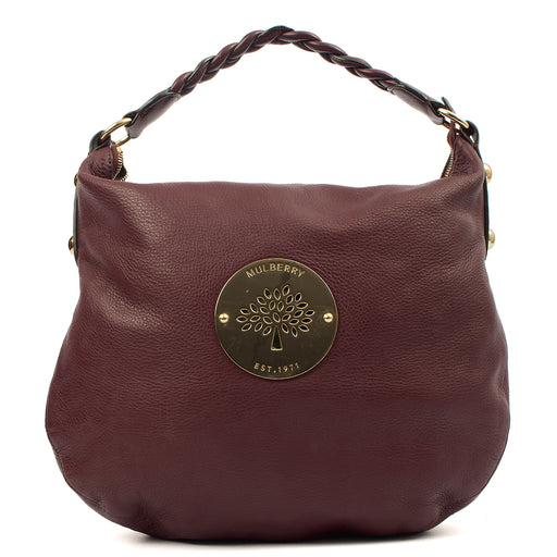 Picture of Mulberry Tote Daria Hobo in Purple, Calfskin Leather
