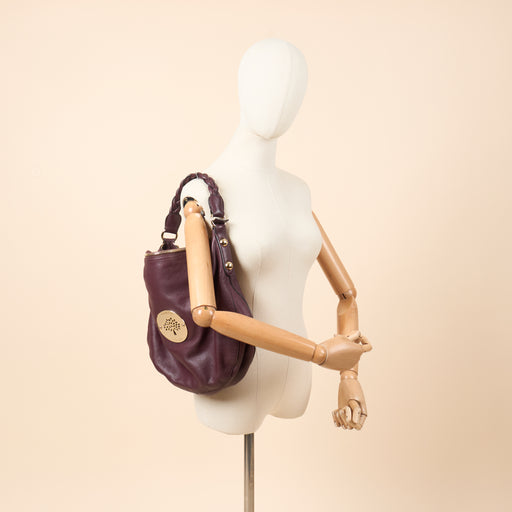 Picture of Mulberry Tote Daria Hobo in Purple, Calfskin Leather