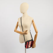 Picture of Valentino Cross Body Garavani Carmen Polka Dot Camera Bag in Red, Leather