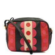 Picture of Valentino Cross Body Garavani Carmen Polka Dot Camera Bag in Red, Leather