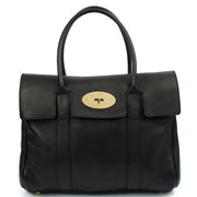 Picture of Mulberry Tote Bayswater Heritage in Black, Calfskin Leather