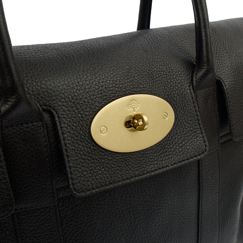 Picture of Mulberry Tote Bayswater Heritage in Black, Calfskin Leather