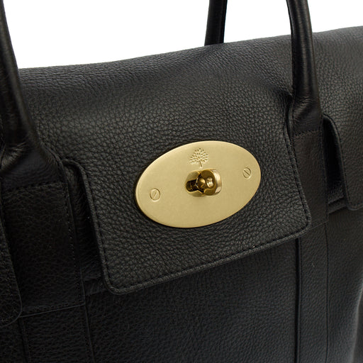 Picture of Mulberry Tote Bayswater Heritage in Black, Calfskin Leather