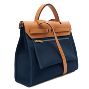 Picture of Hermes Tote Herbag Zip 31 in Bleu Électrique, Canvas