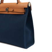 Picture of Hermes Tote Herbag Zip 31 in Bleu Électrique, Canvas