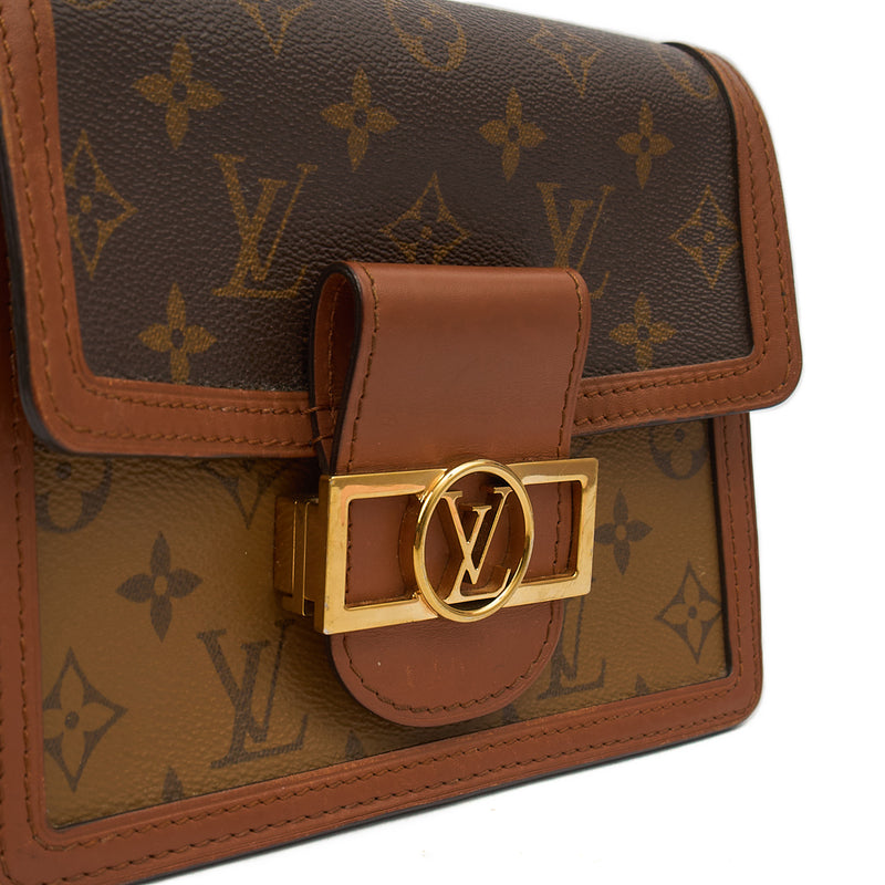 Picture of Louis Vuitton Cross Body Dauphine MM Bag in Reverse Monogram, Canvas
