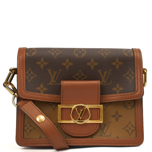Picture of Louis Vuitton Cross Body Dauphine MM Bag in Reverse Monogram, Canvas