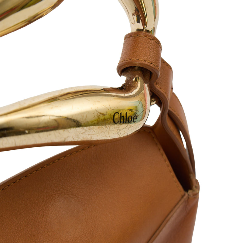 Picture of Chloe Cross Body Camel Kiss - Small in Brown, Leather