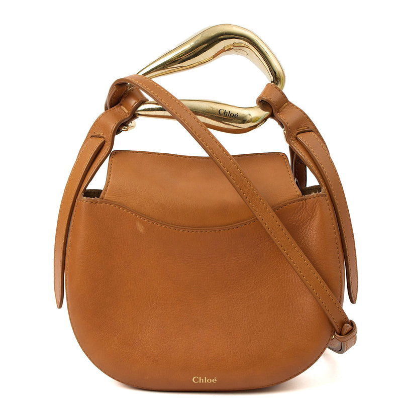 Picture of Chloe Cross Body Camel Kiss - Small in Brown, Leather