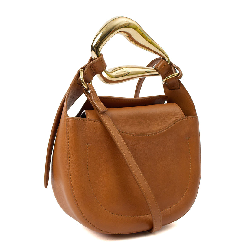 Picture of Chloe Cross Body Camel Kiss - Small in Brown, Leather