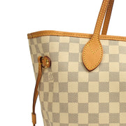 Picture of Louis Vuitton Tote Neverfull MM in Damier Azur, 35nis Leather