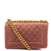 Picture of Chanel Shoulder Bag Boy - Small in Pink, Suede