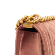 Picture of Chanel Shoulder Bag Boy - Small in Pink, Suede