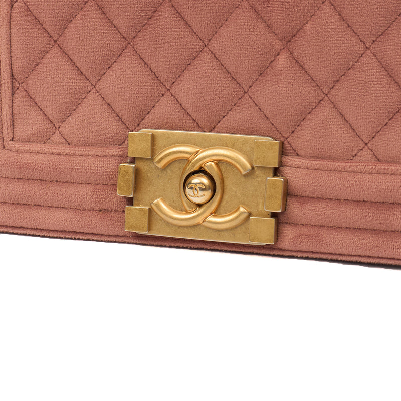 Picture of Chanel Shoulder Bag Boy - Small in Pink, Suede