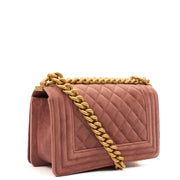 Picture of Chanel Shoulder Bag Boy - Small in Pink, Suede