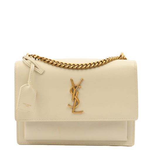 Picture of Saint Laurent Cross Body Sunset - Medium in Neutral, Leather