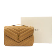 Picture of Saint Laurent Shoulder Bag Lou Lou - Medium in Neutral, Leather