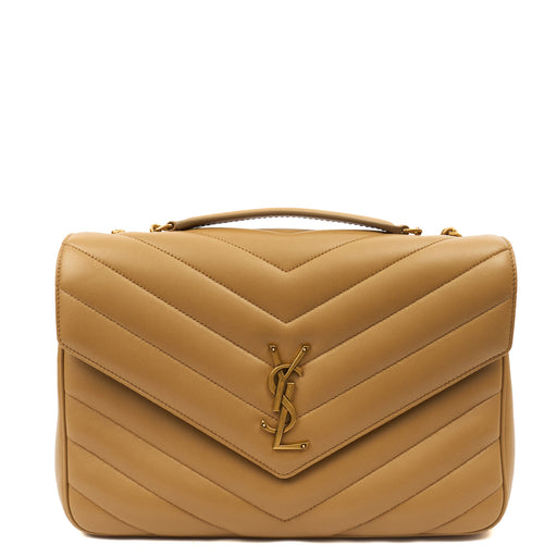 Picture of Saint Laurent Shoulder Bag Lou Lou - Medium in Neutral, Leather