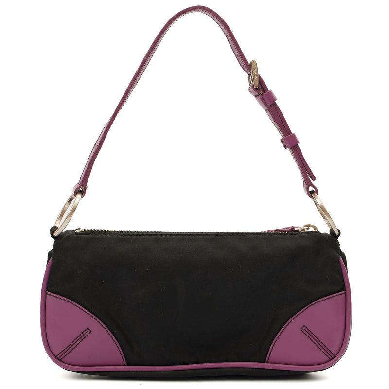 Picture of Prada Mini Bag Nylon Pochette in Black, Denim