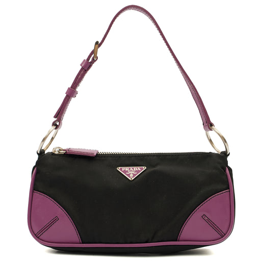 Picture of Prada Mini Bag Nylon Pochette in Black, Denim