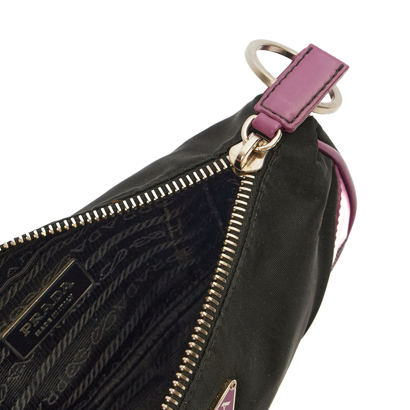 Picture of Prada Mini Bag Nylon Pochette in Black, Denim