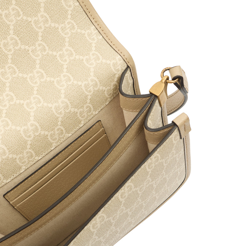 Picture of Gucci Cross Body Interlocking GG Shoulder Bag - Small in Neutral, Leather
