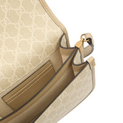 Picture of Gucci Cross Body Interlocking GG Shoulder Bag - Small in Neutral, Leather