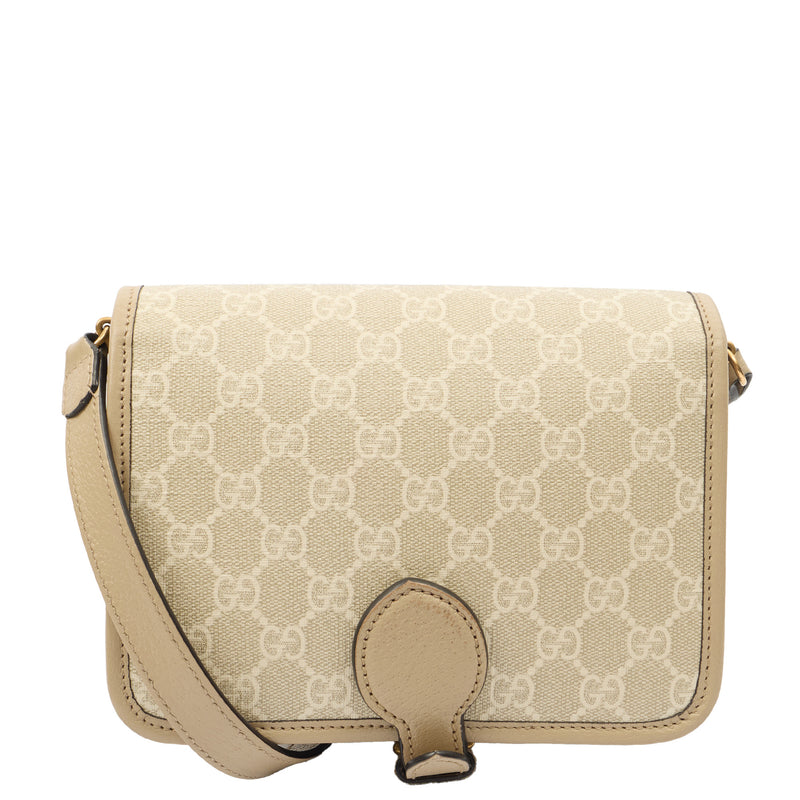 Picture of Gucci Cross Body Interlocking GG Shoulder Bag - Small in Neutral, Leather