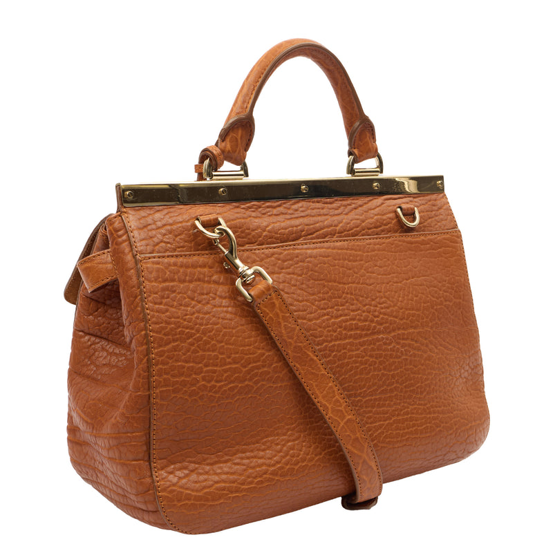 Picture of Mulberry Top Handle Suffolk - Large  in Ginger, Leather