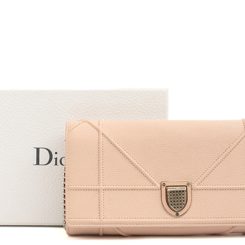 Picture of Christian Dior Cross Body Diorama WOC in Powder Pink, Calfskin