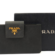 Picture of Prada Wallet Wallet in Black, Leather