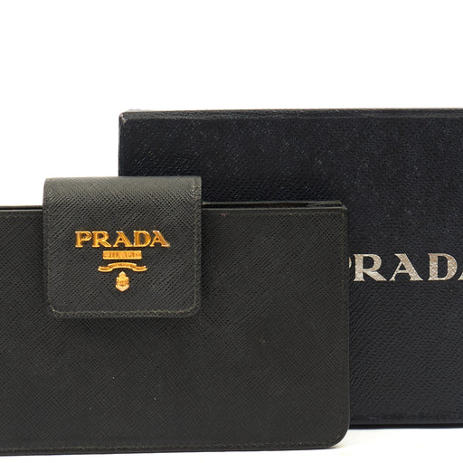 Picture of Prada Wallet Wallet in Black, Leather