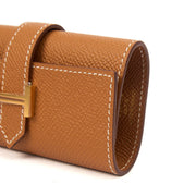 Picture of Hermes Wallet Bearn Four Key Holder in Gold, Epsom Leather